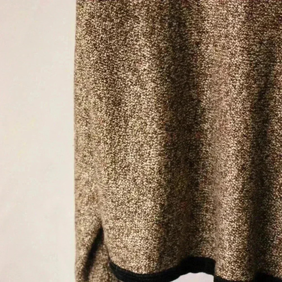 Coldwater Creek size M double button close knit cardigan NWOT unique retro brown - Picture 9 of 14